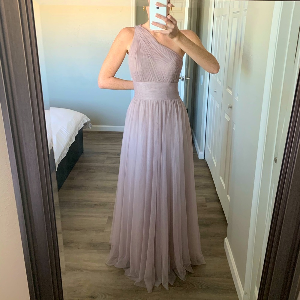 Long Light Purple Tulle Dress
